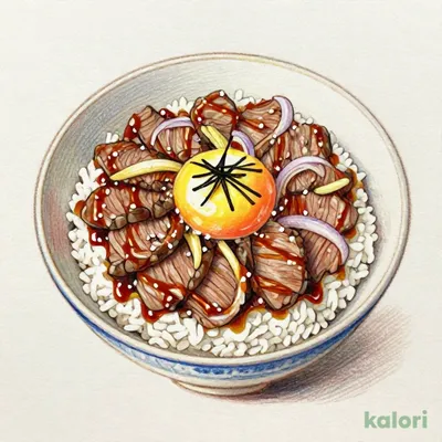 Beef Sukiyaki Bowl with Soft-Boiled Egg, Regular