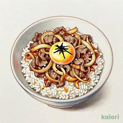Beef Sukiyaki Bowl with Soft-Boiled Egg, Large