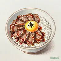 Beef Sukiyaki Bowl with Soft-Boiled Egg, Small