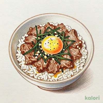 温たま牛すき丼 (特盛)