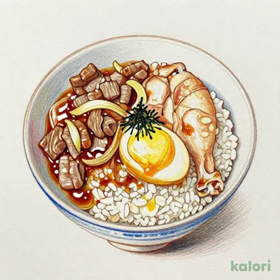 Beef and Chicken/Egg Rice Bowl, Regular