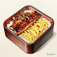 Beef Sukiyaki and Grilled Eel Rice Bowl, Extra Large