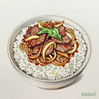 Beef Sukiyaki Rice Bowl, Large