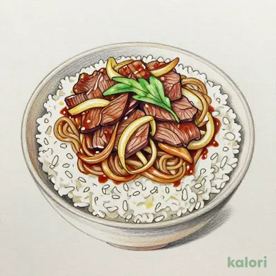 牛すき丼 (大盛)