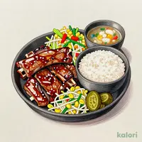 牛カルビ定食 (大盛)