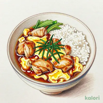 Oyakodon (Chicken and Egg Rice Bowl), Large