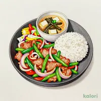 Pork Ginger Set Meal, Large