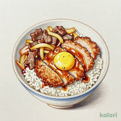 牛あいがけカツ丼 (小盛)