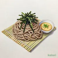 金胡麻だれざるそば (大盛)