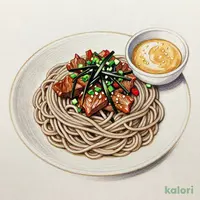 Chilled Beef Tsukemen with Golden Sesame Sauce (Regular)