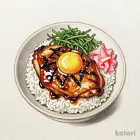 Charcoal-Grilled Chicken & Egg Rice Bowl with Soft-Boiled Egg, Regular