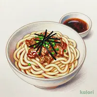冷やし牛肉つけうどん (並盛)