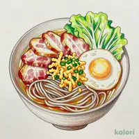 はいからそば
ベーコンエッグ (並盛)