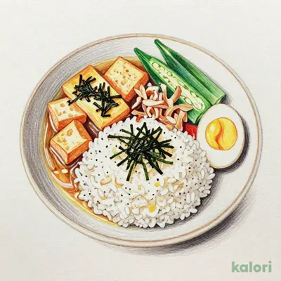 まぜのっけごはん朝食 (大盛)
