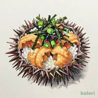 ウニ丼(小盛) (並盛)