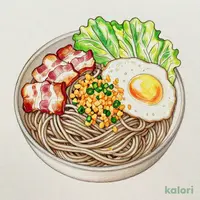 冷やしはいからそば
ベーコンエッグ (並盛)