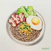 冷やしはいからそば
ベーコンエッグ+ごはん(小盛) (小盛)