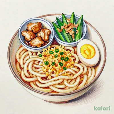 鶏そぼろ
まぜのっけうどん朝食 (並盛)