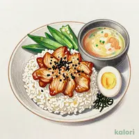 鶏そぼろ
まぜのっけごはん朝食 (大盛)