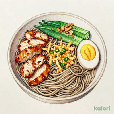 鶏そぼろ
まぜのっけそば朝食 (並盛)