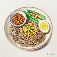 Chicken Soboro and Topping Soba Breakfast (Small)