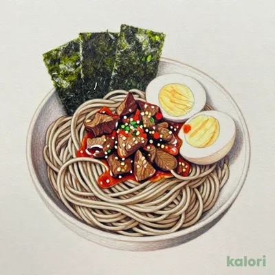月見温たま旨辛牛肉つけそば (特盛)