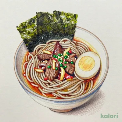 月見温たま牛肉つけそば (特盛)