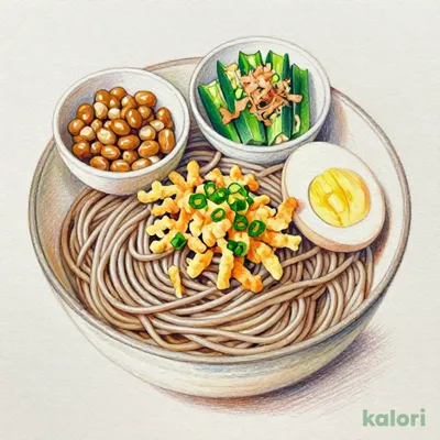 鶏そぼろ
まぜのっけそば朝食
