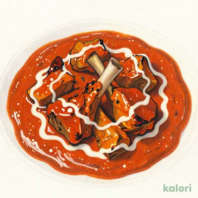 バターカレー 骨付き羊
