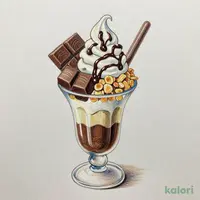 ほうじ茶生チョコレートパフェ