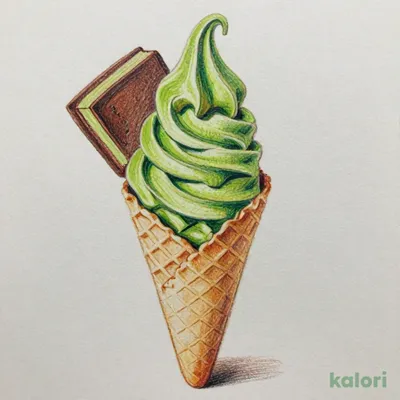 Matcha Gateau Chocolat Soft Serve