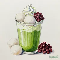 抹茶白玉あずきラテ