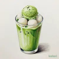抹茶白玉フロートラテ