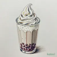 黒胡麻あんソフトクリームラテ