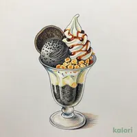 Black Sesame Warabi Mochi Parfait