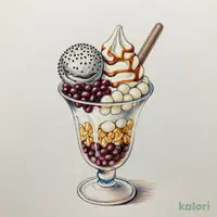 Black Sesame Shiratama Parfait
