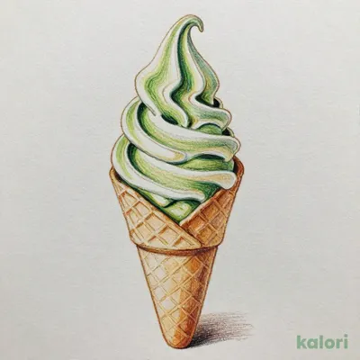ほうじ茶ミックスソフトクリーム（コーン）