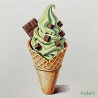 ほうじ茶生チョコミックスソフトクリーム(カップ)