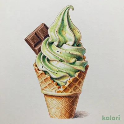 ほうじ茶生チョコミックスソフトクリーム（コーン）