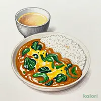 ほうれん草チーズカレーライス（R）