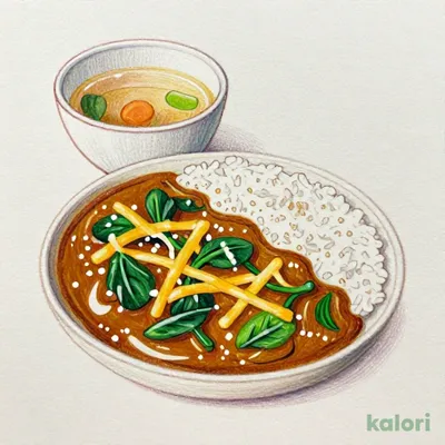 ほうれん草チーズカレーライス（ランチセット）
