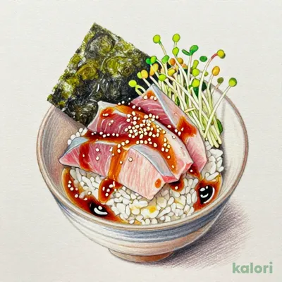 天然カジキ鮪の胡麻和え出汁茶漬け（出汁）