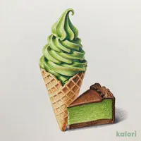 抹茶ガトーショコラソフトクリーム（カップ）