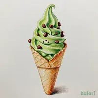 抹茶チョコクランチソフトクリーム（コーン）