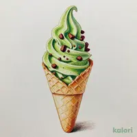 抹茶チョコクランチソフトクリーム（関空）