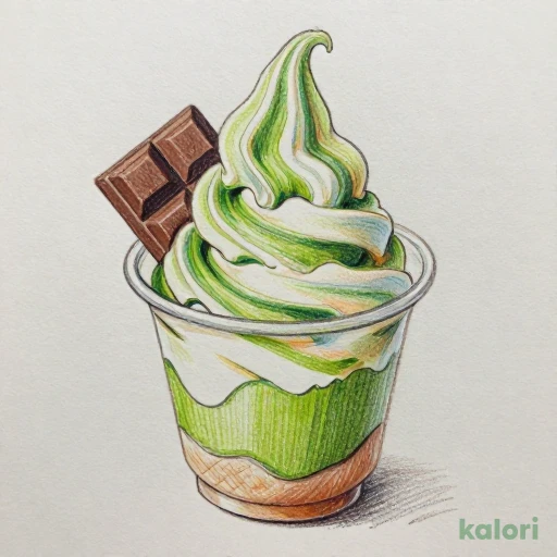 抹茶生チョコミックスソフトクリーム（カップ） 276kcal｜カロリー