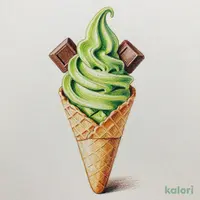 抹茶生チョコレートソフトクリーム（関空）