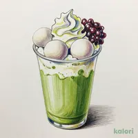 抹茶白玉あずきラテ（HOT・L・ミルク）