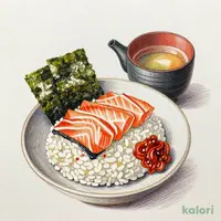 鮭ととろろ昆布の柚子胡椒出汁茶漬け(出汁)