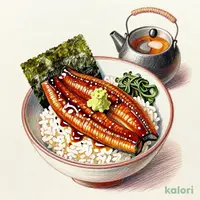 鰻茎わさび出汁茶漬け（玄米茶）
